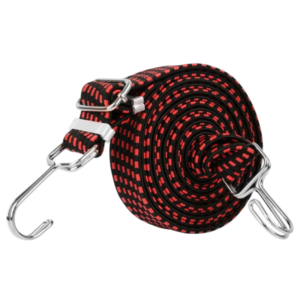 Flat Elastic Straps With Metal Hooks / 1/2m Heavy Duty Cord For Luggage Motorcycle Bike Accessories